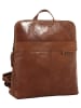 SPIKES & SPARROW Rucksack echt Leder in cognac