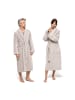 Möve Schalkragenmantel Homewear in silver grey