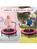 COSTWAY Ø102 cm Kinder Trampolin in Rosa