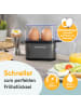 Gourmetmaxx GOURMETmaxx Design-Eierkocher für 2 Eier mit Messbecher & Eierstecher - kompakt