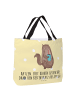 Mr. & Mrs. Panda Tote Bag Katze Dose mit Spruch in Gelb Pastell