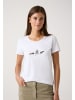 More & More Single Jersey Baumwollshirt in white