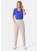 GOLDNER Stoffhose Elegante 7/8-Schlupfhose SARA in kiesel