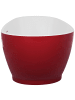 Beliani Freistehende Badewannen GUIANA in Rot/Weiß - (W) 82 x (H) 59 x (L) 173 cm