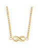 Glanzstücke München Halskette Infinity aus Edelstahl in gelbgold