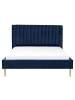 Beliani 2-tlg Doppelbett MARVILLE in Blau
