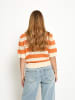 Peppercorn Pullover in Orange Peel Stripe