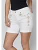 KOROSHI HOSE KURZE JEANS in weiß