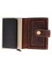 Greenburry Vintage Geldbörse RFID Schutz Leder 7.5 cm in brown