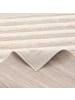 Pergamon In & Outdoor Teppich Shaggy Juist Streifen in Creme