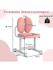 COSTWAY Schreibtischstuhl Kinder in Rosa