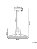 Beliani Pendelleuchten TORRE in Kupfer - (W) 26 x (H) 117 x (L) 26 cm