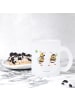 Mr. & Mrs. Panda Trinkglas Hummeln Kleeblatt ohne Spruch in Transparent