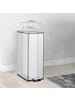 HOMCOM Mülleimer in Silber 21,5L x 37,2B x 57H cm
