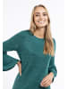 Usha Damen Langarmkleid in Grün