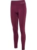 Hummel Hummel Leggings Hmlmt Training Damen Feuchtigkeitsabsorbierenden Nahtlosen in PRUNE