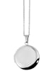 Adeliás Unisex Halskette – Medaillon aus Edelstahl 43 cm in silber