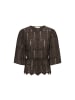 JDY Halbarmbluse in chocolate brown