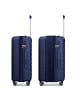 Franky London 4 Rollen Kabinentrolley S 55 cm mit Dehnfalte dark blue