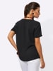 creation L Kurzarm-Bluse in schwarz
