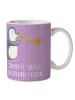Mr. & Mrs. Panda Tasse Trompete Freude mit Spruch in Lavendeltraum