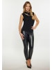 faina Damen Elegant Top in SCHWARZ