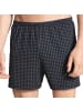 Calida Web-Boxershorts 2er Pack in Dunkelblau/Weiß
