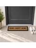 relaxdays Fußmatte home sweet home in Braun - (B)75 x (T)25 cm