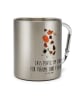 Mr. & Mrs. Panda Tasse Kuh mit Spruch in Silber