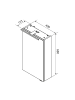 Fackelmann LED-Spiegelschrank SBC in grau-40(B)x68(H)x15,3(T)cm