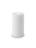 relaxdays 4 x LED Kerzen in Weiß - (H)17,5 x Ø 8 cm