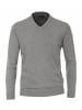 CASAMODA V-Pullover für Herren in silber