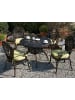 Beliani Gartentisch SAPRI in Braun - (W) 100 x (H) 72 x (L) 100 cm