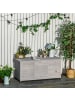 Outsunny Gartenschrank,127 cm x 56 cm x 60 cm,grau