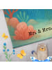 Mr. & Mrs. Panda Handtuch Sternzeichen Fische Design ohne Spruch in Weiß
