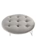 Kayoom Retro Hocker Becky 2erSet in grau - silber
