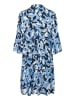 Kaffe Kleid KAedita A-shape in Blue Flower Print