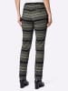Heine Jeans in schwarz-khaki-bedruckt
