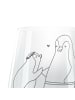 Mr. & Mrs. Panda Windlicht Glas Pinguin mit Kind ohne Spruch in Transparent