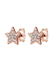 Elli Ohrringe 925 Sterling Silber Sterne, Stern in Rosegold