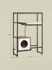 Feandrea Katzenbaum Island in Braun - (B)34 x (H)114 x (T)74 cm