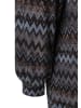 More & More gemustertes, weites Shirt-Schlupfkleid in lurex zickzack jersey