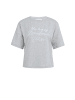 YAYA T-Shirt mit weitem Flockdruck in Pure White Dessin