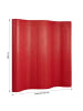Homestyle4u Paravent Raumteiler in Rot 250x200 cm
