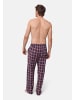 DANISH ENDURANCE Lange Pyjamahose Pyjama in navy red