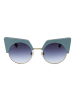 Web Frauen Sonnenbrille Katzenauge Gold
