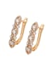 faina Women Drop Earrings in Rose Gold White