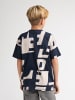Petrol Industries T-Shirt mit Allover-Print Montaña in Blau