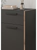 Inn.Furn Garderoben-Set 3-teilig grau, Eiche Nox 215 cm, Komplettset mit viel Stauraum