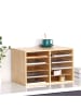 relaxdays Dokumentenablage in Natur - (B)49 x (H)31 x (T)31 cm